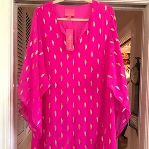 Lilly Pulitzer Silk Caftan Minidress
